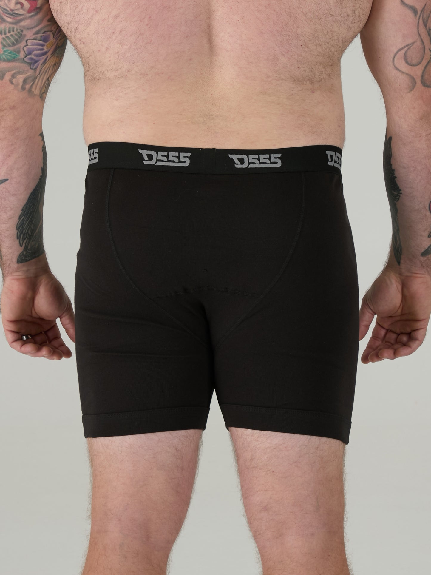 DRIVER 2 -D555 Black Pack Of 3 Cotton Boxer Short