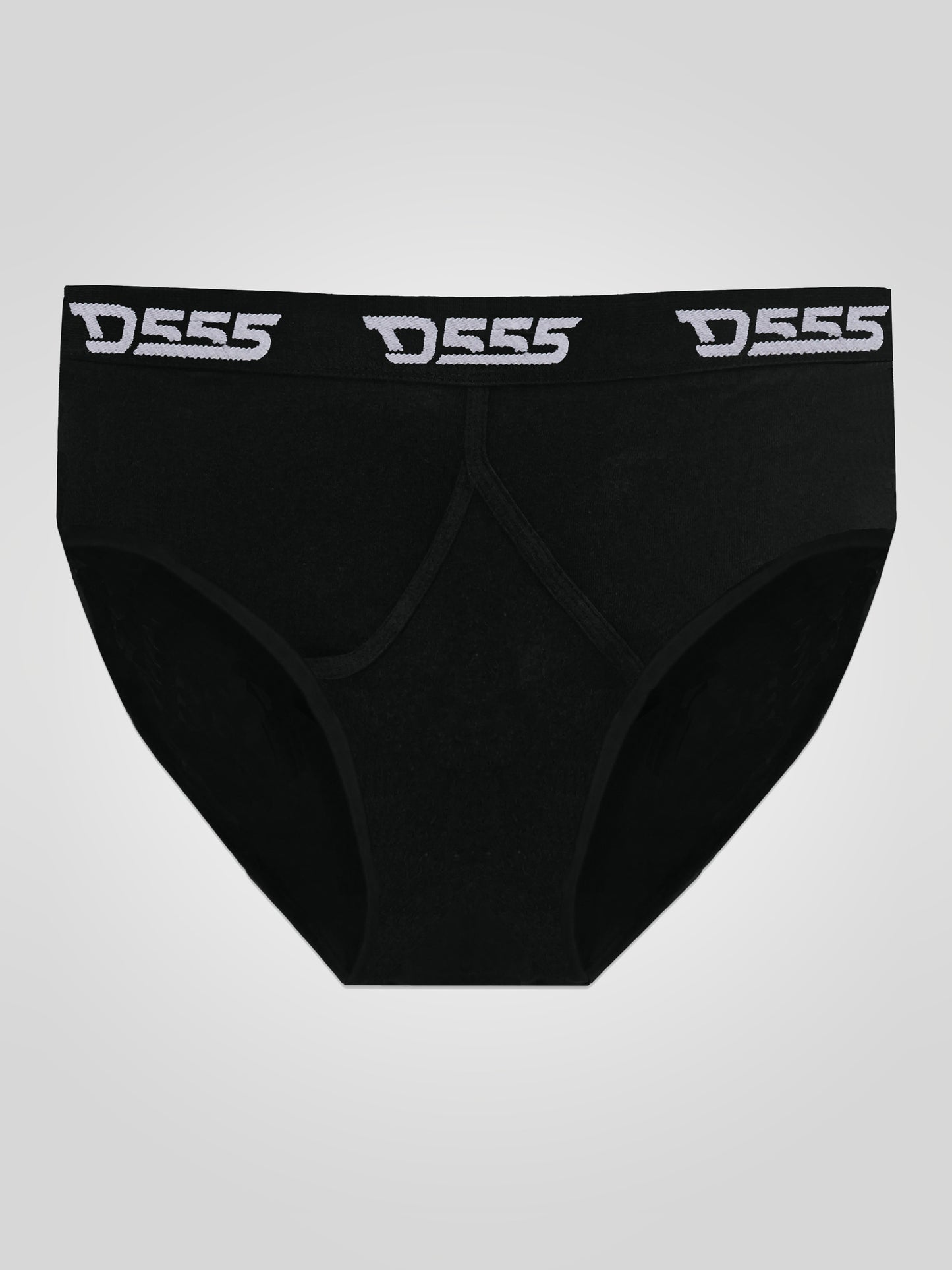 THOMPSON -D555 Black Pack Of 2 Y Front Cotton Briefs