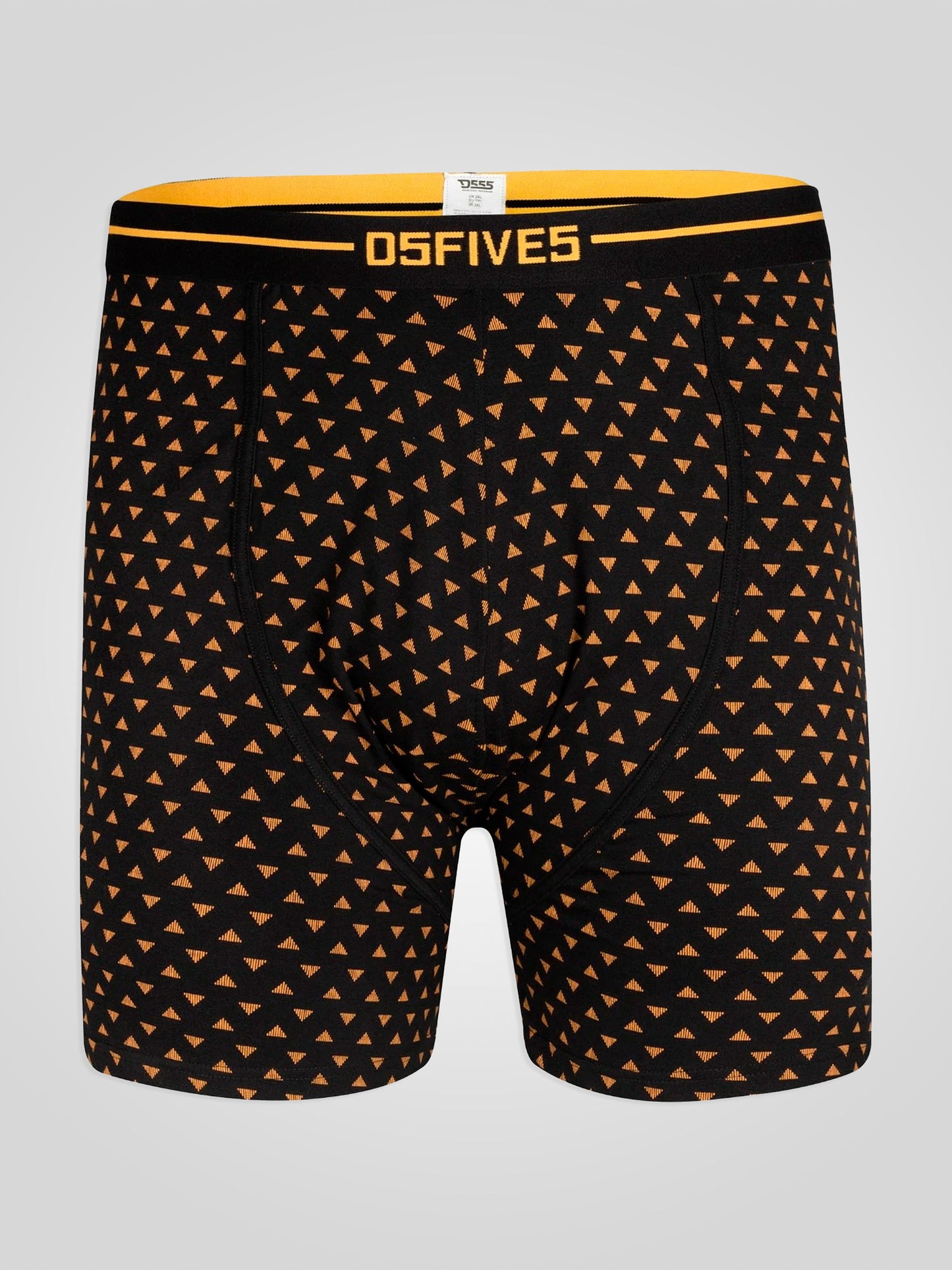 SYLVESTER -D555 Black Pack Of 3 Cotton Stretch Printed Boxer Shorts