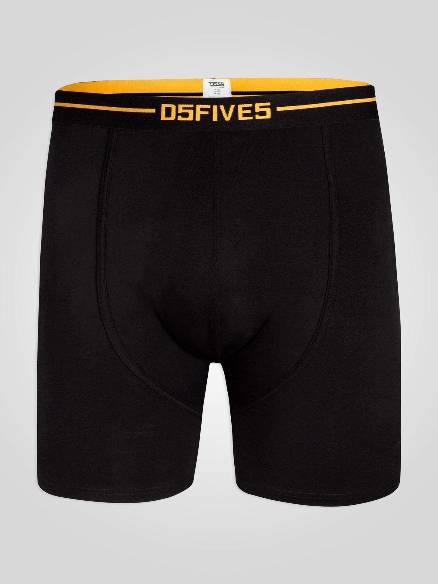 SYLVESTER -D555 Black Pack Of 3 Cotton Stretch Printed Boxer Shorts