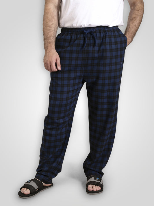 CHATHAM -D555 Navy Blue Check Navy Check Loungewear Trouser
