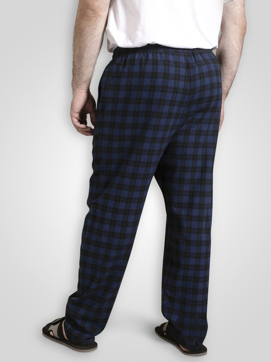 CHATHAM -D555 Navy Blue Check Navy Check Loungewear Trouser