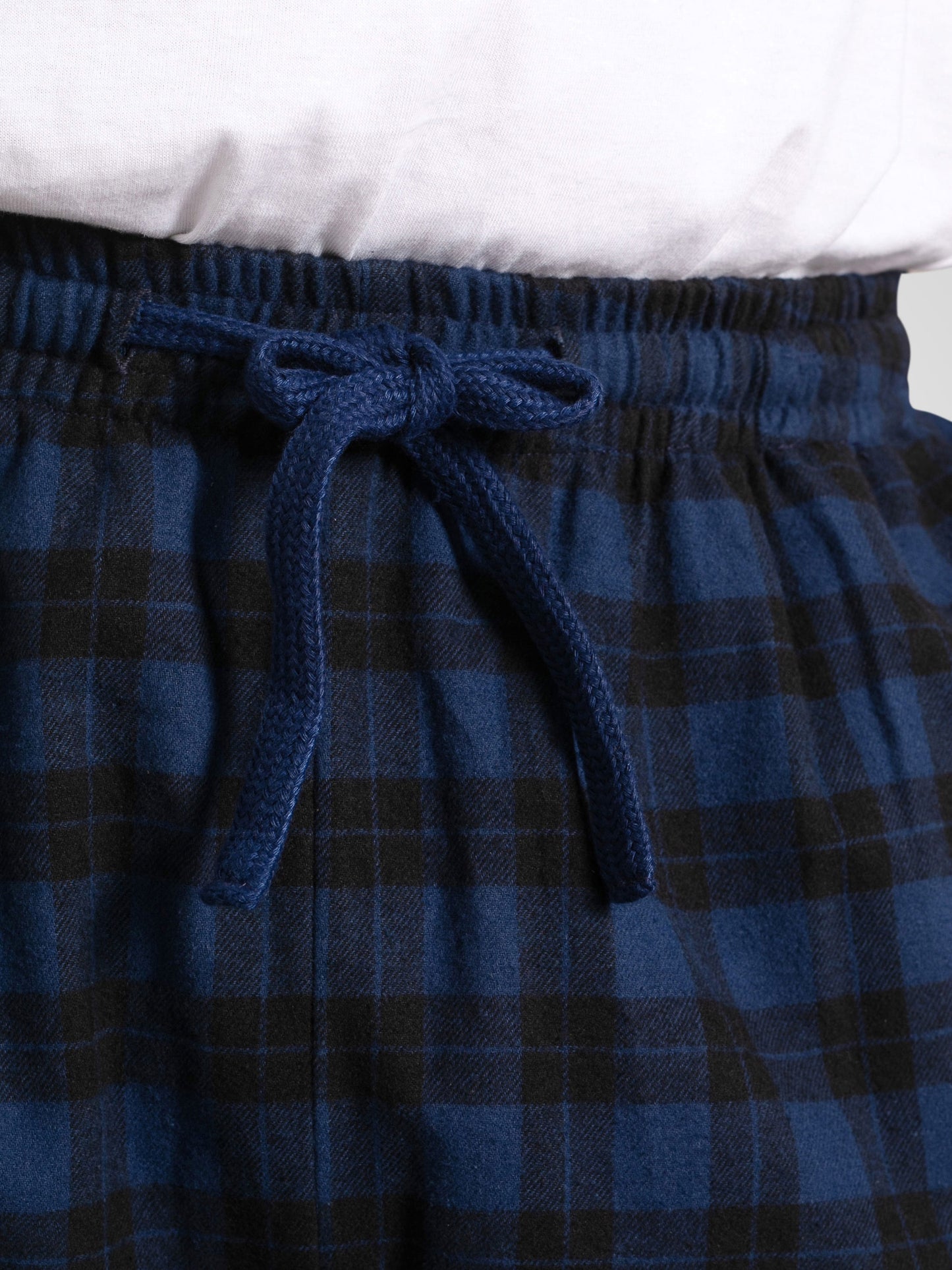 CHATHAM -D555 Navy Blue Check Navy Check Loungewear Trouser