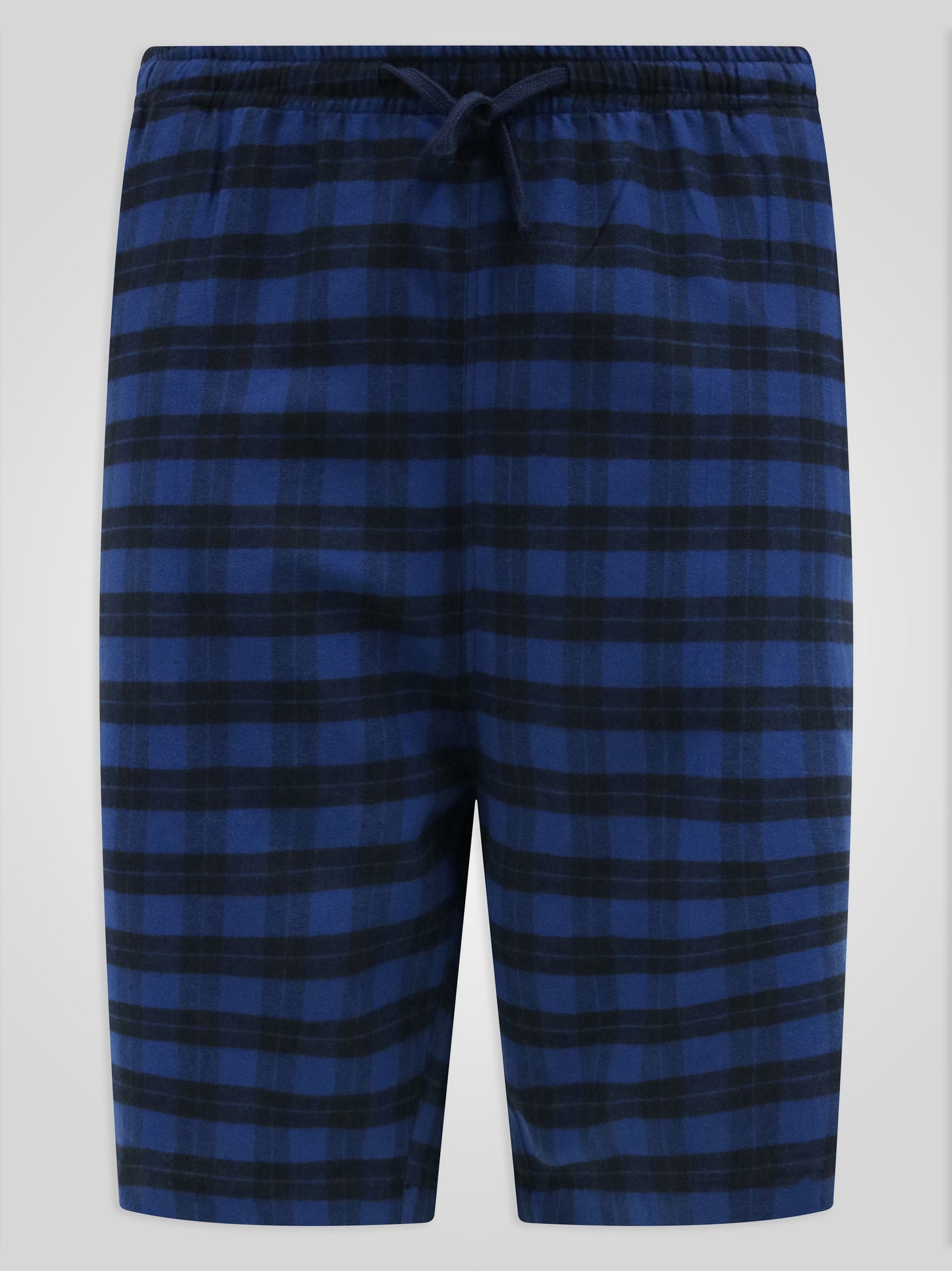 EASTBOURNE -D555 Navy Blue Check Navy Check Loungewear Shorts