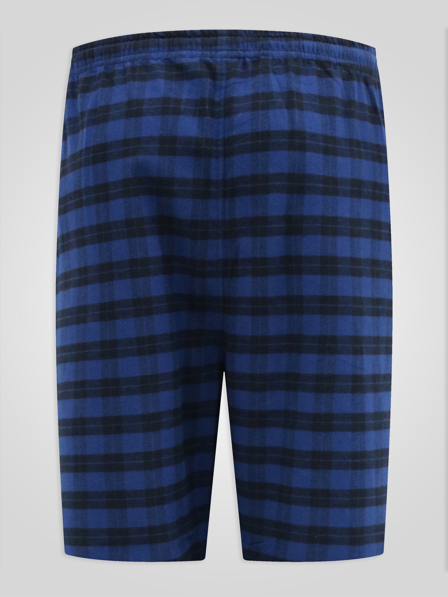 EASTBOURNE -D555 Navy Blue Check Navy Check Loungewear Shorts