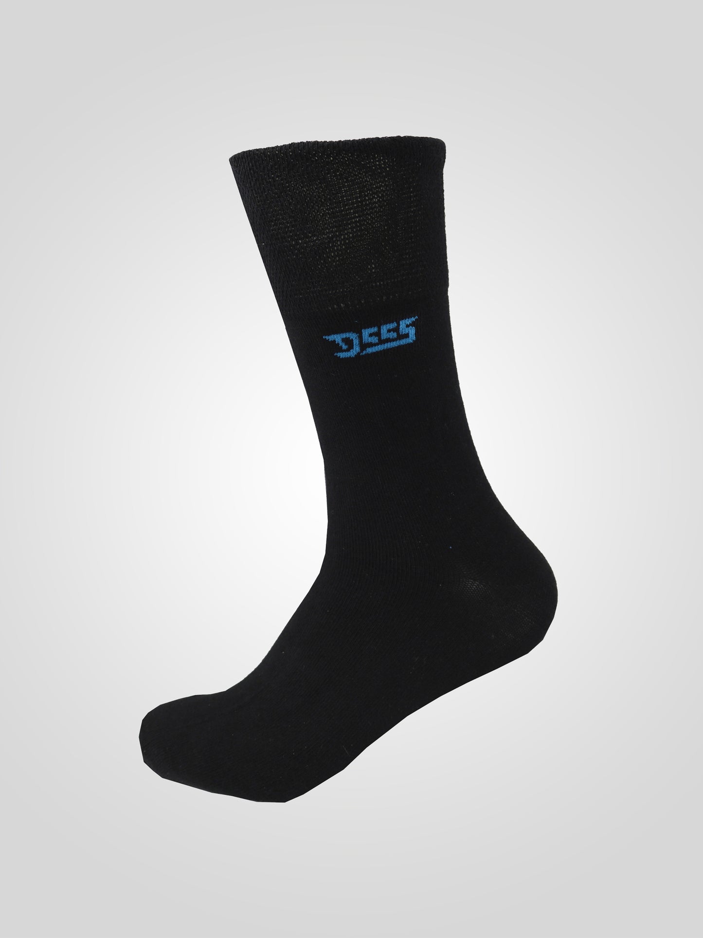 HAROLD 1 -D555 Black Pack Of 3 Extra Wide Comfort Fit Socks