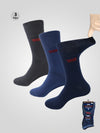 HAROLD 2 -D555 Assorted Pack Of 3 Assorted Colour Extra Wide Comfort Fit Socks