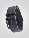 OZZY -D555 Black Matt Black Buckled Belt 3.8Cm Width