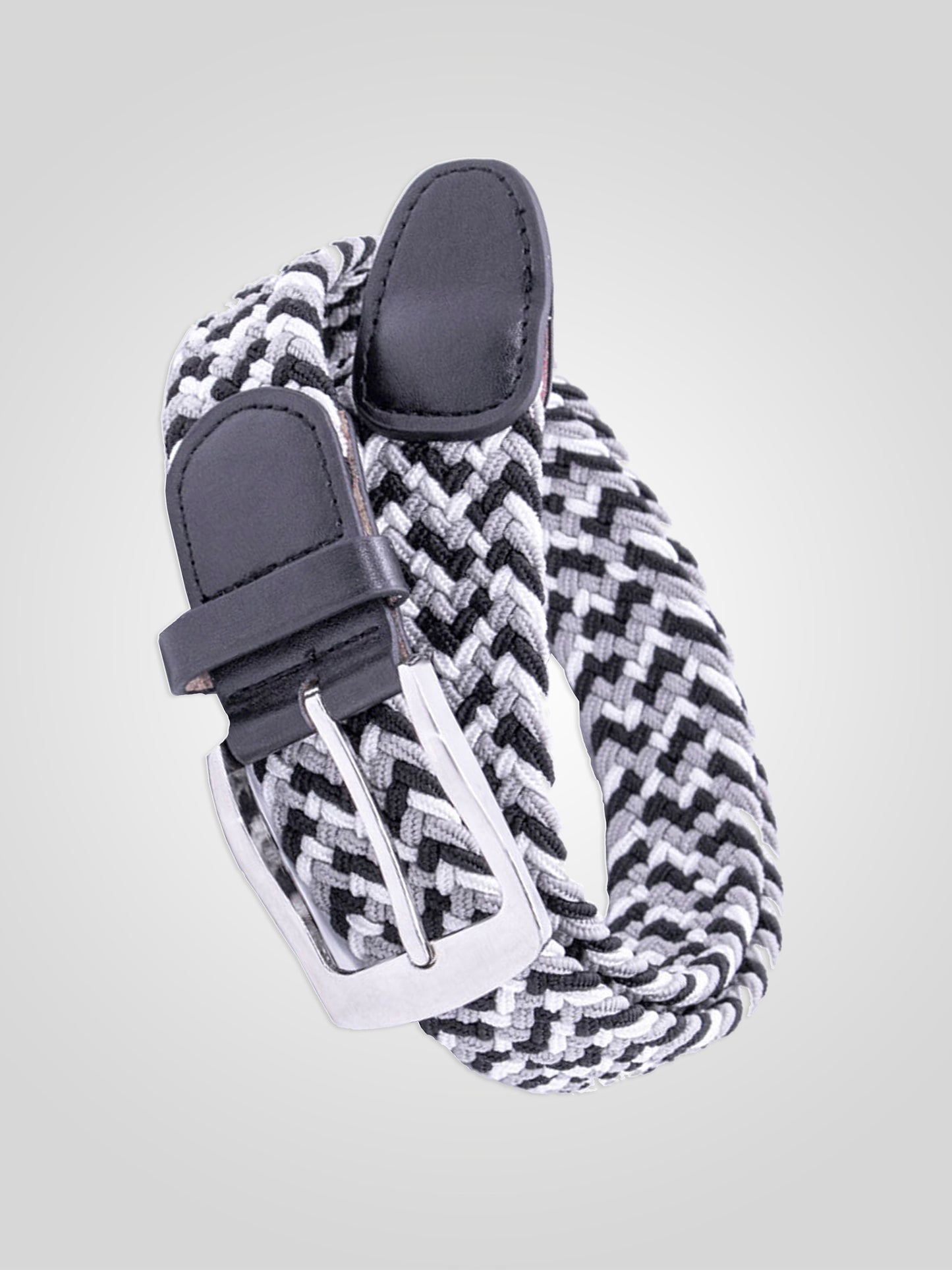 QUINN -D555 Multi Colour Multi Coloured Stretch Braided Belt