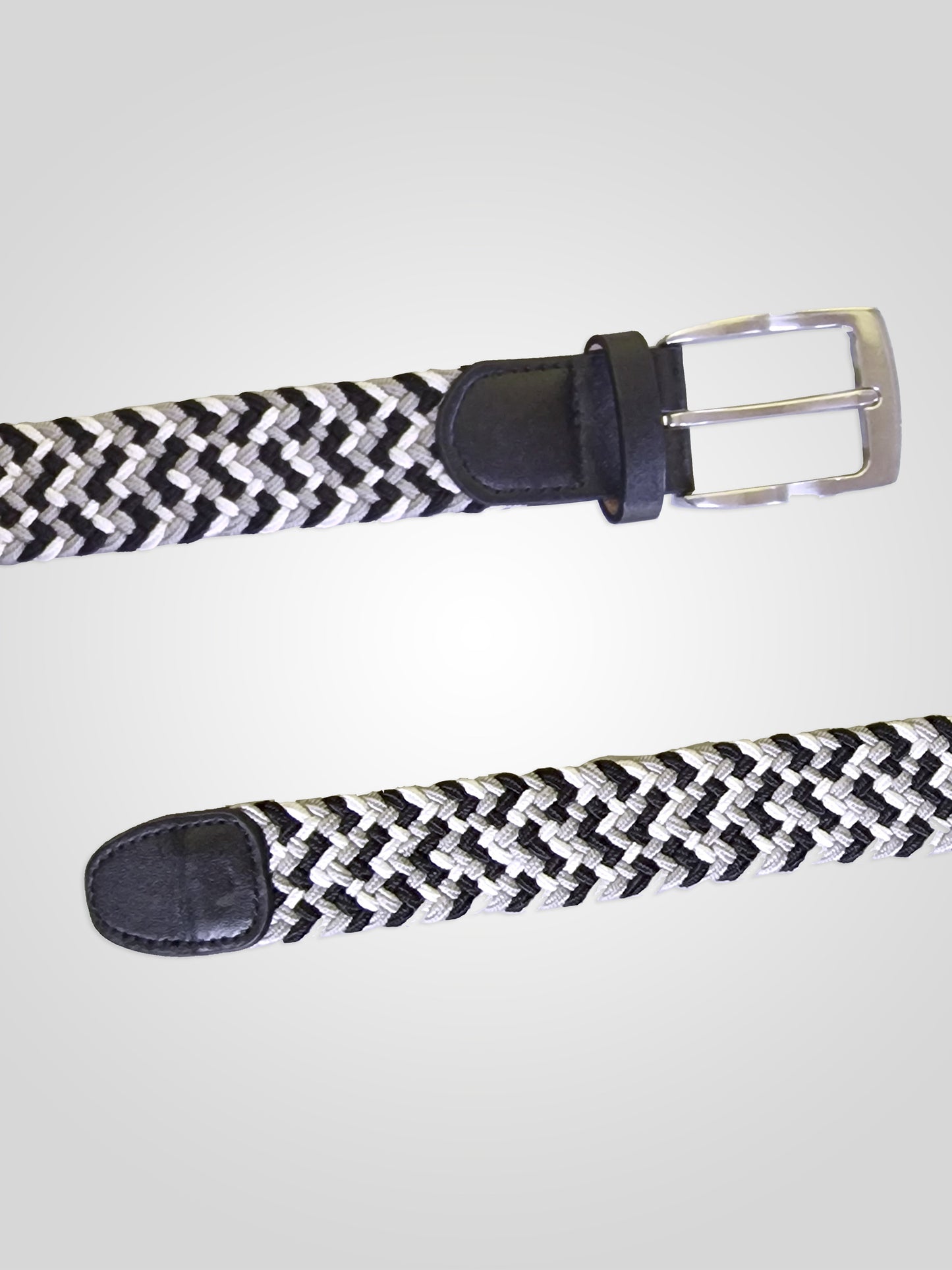 QUINN -D555 Multi Colour Multi Coloured Stretch Braided Belt