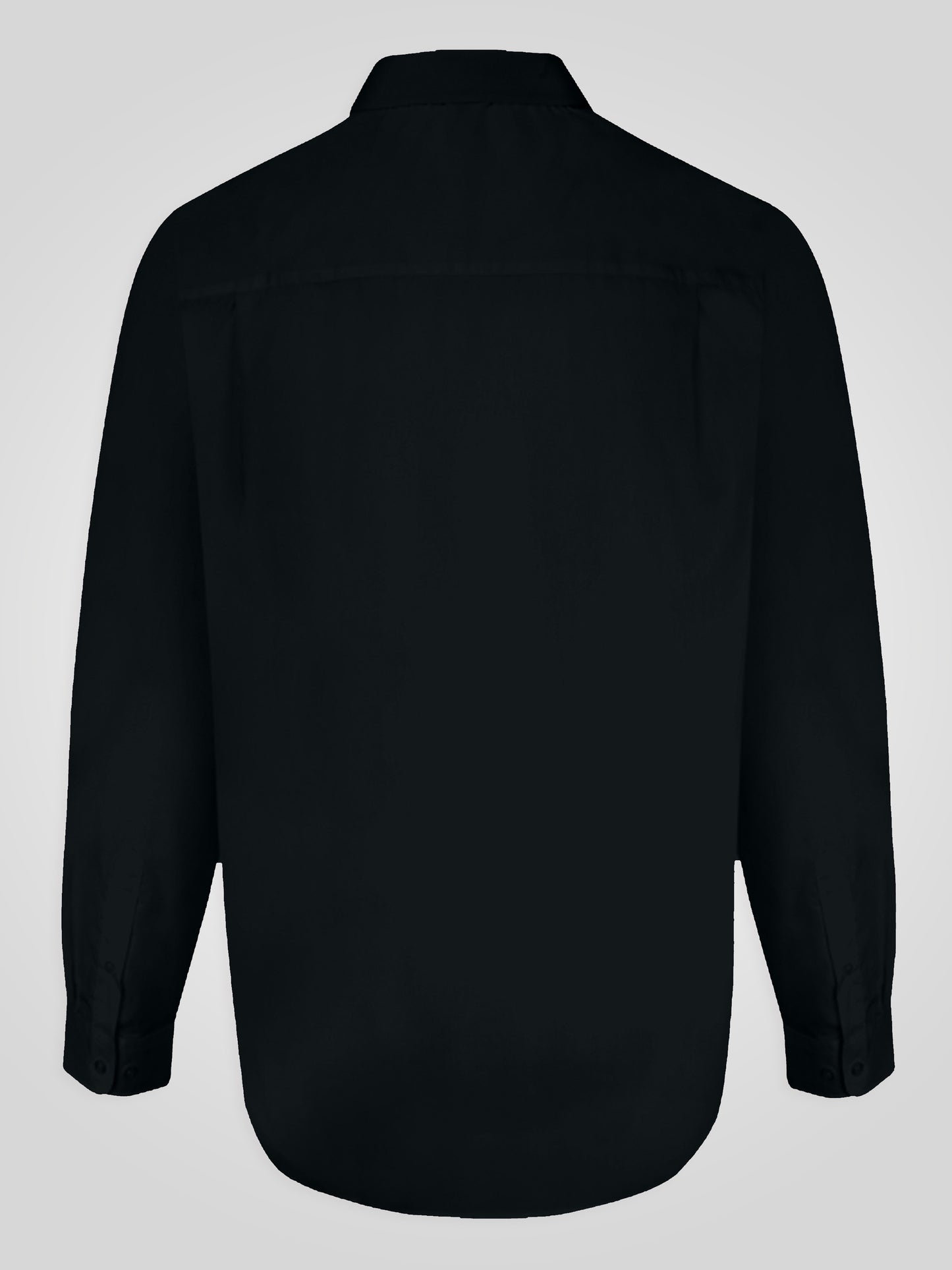 CORBIN -D555 Black Long Sleeve Easy Iron Classic Regular Shirt with Pocket