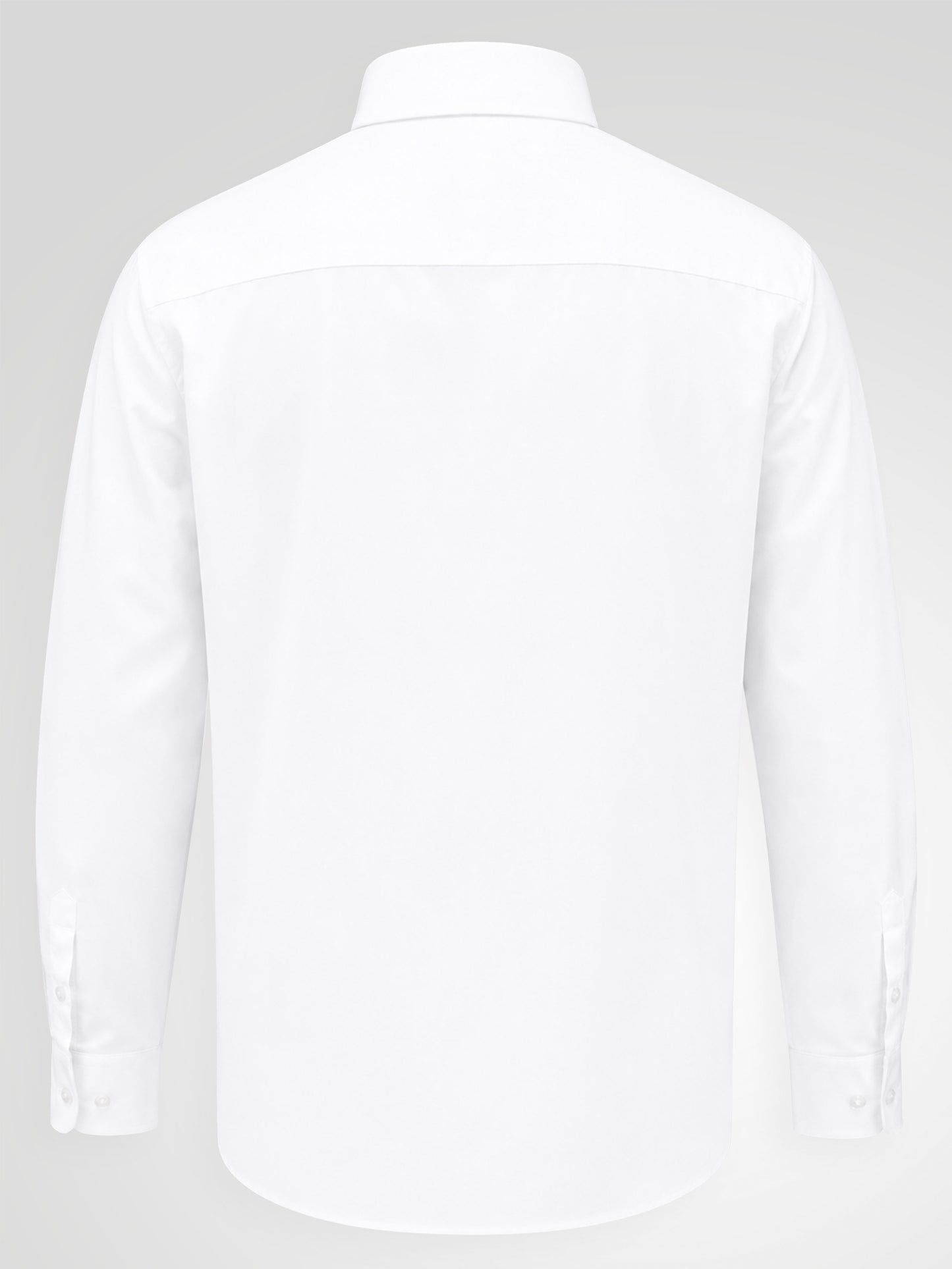 AIDEN -D555 White Long Sleeve Easy Iron Classic Regular Shirt with Pocket