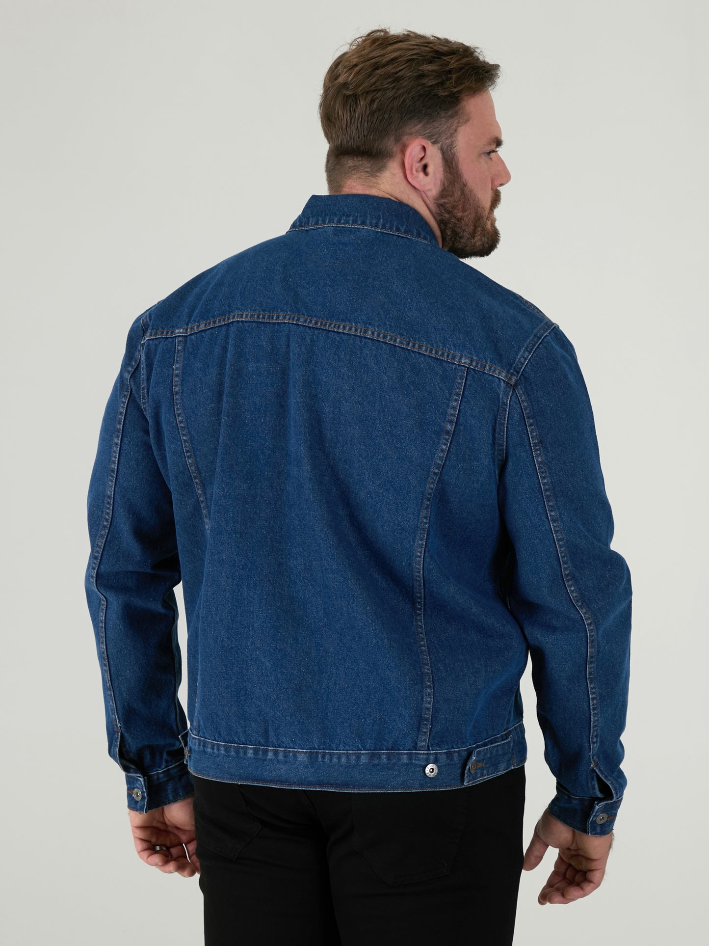 TRUCKER -DUKE Blue Stonewash Western Style Trucker Denim Jacket