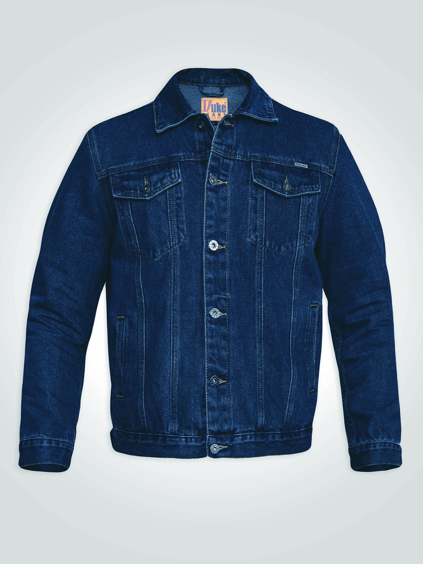 TRUCKER -DUKE Blue Stonewash Western Style Trucker Denim Jacket
