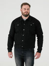 TRUCKER -DUKE Black Western Style Trucker Denim Jacket