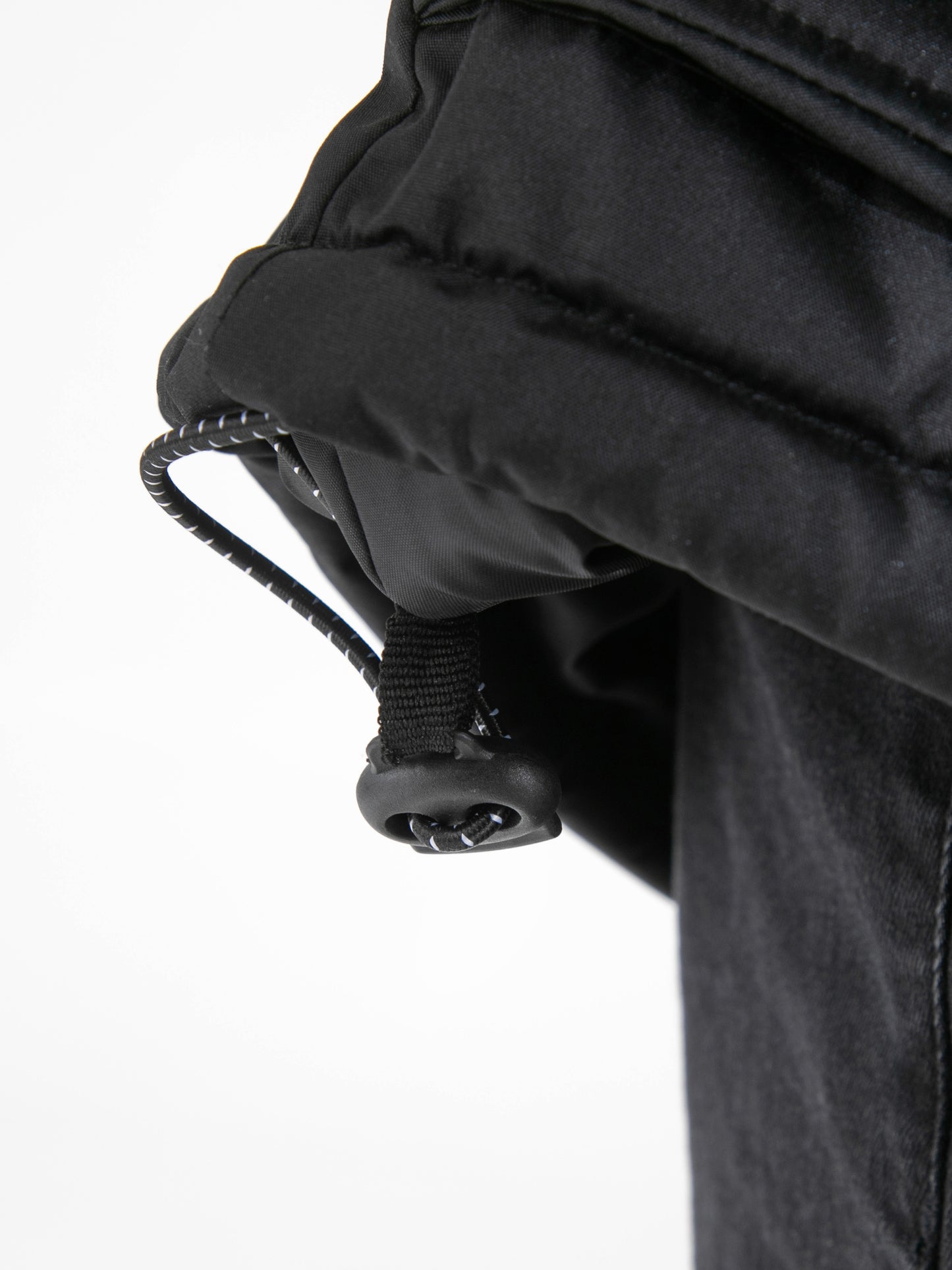 LOVETT -D555 Black Parka Style Jacket with Detachable Fur