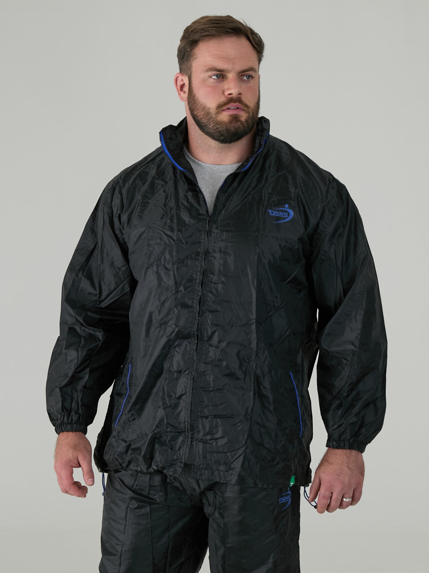 ZAC -D555 Black Pack away Weather Proof Rain Jacket