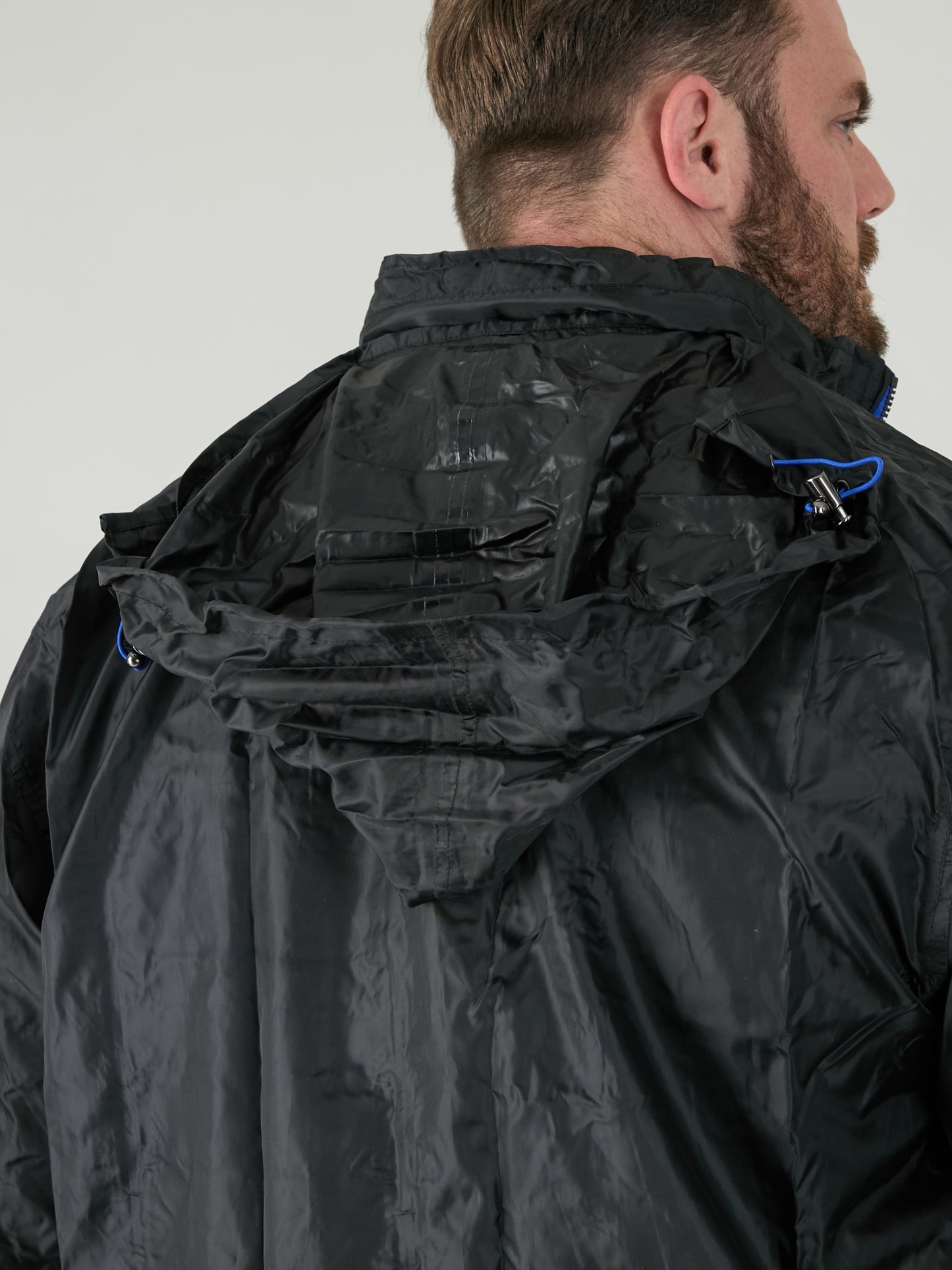 ZAC -D555 Black Pack away Weather Proof Rain Jacket