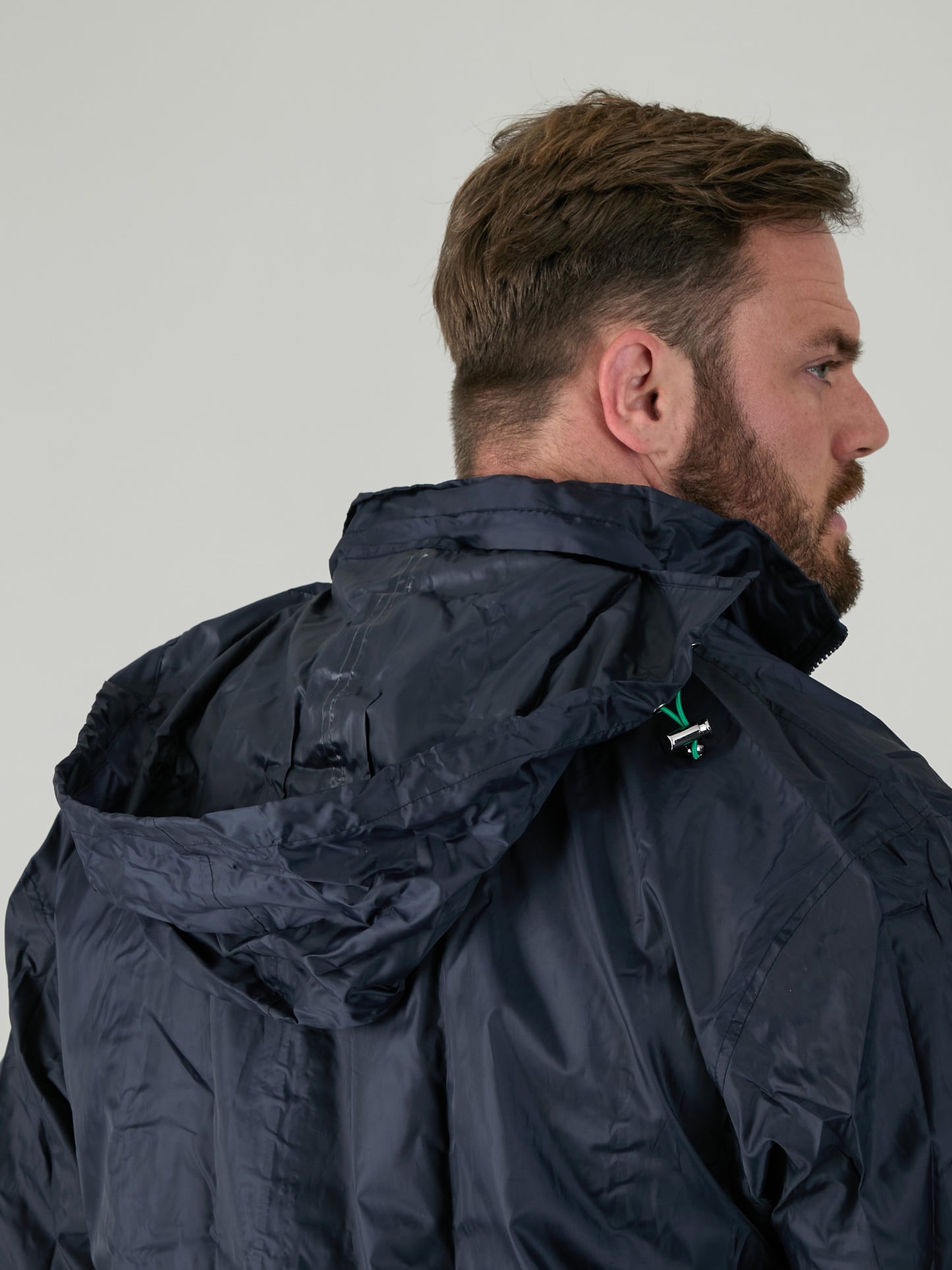 ZAC -D555 Navy Blue Pack away Weather Proof Rain Jacket