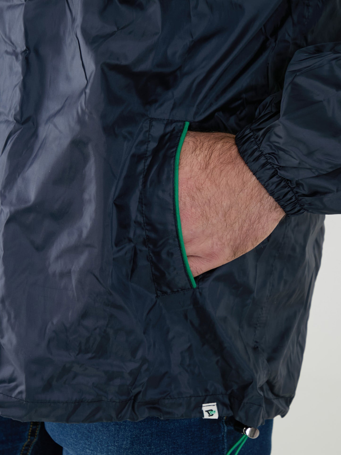 ZAC -D555 Navy Blue Pack away Weather Proof Rain Jacket