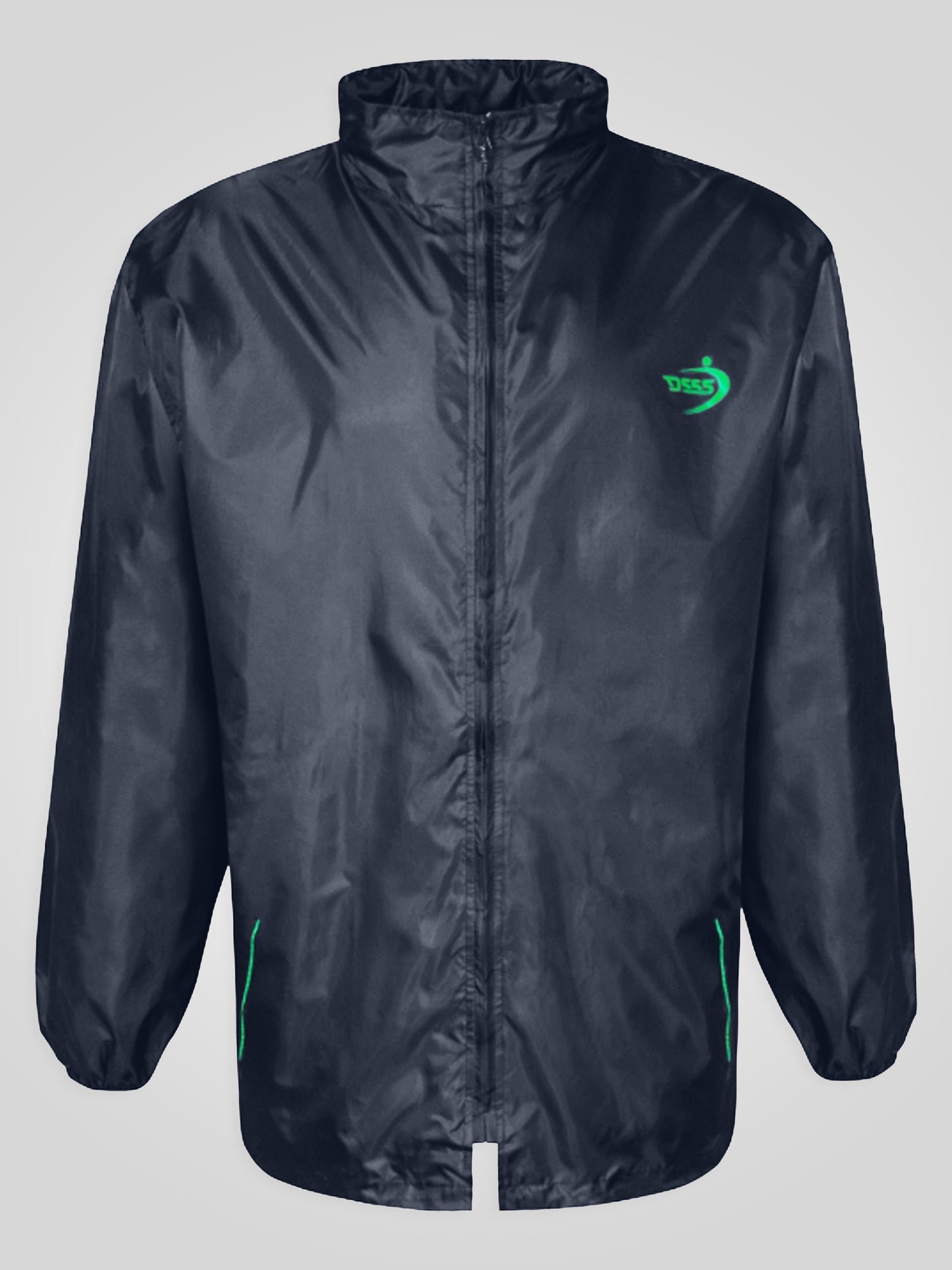 ZAC -D555 Navy Blue Pack away Weather Proof Rain Jacket