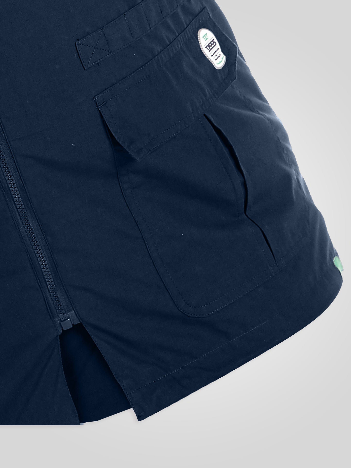 ENZO -D555 Navy Blue Multi Pocket Waistcoat
