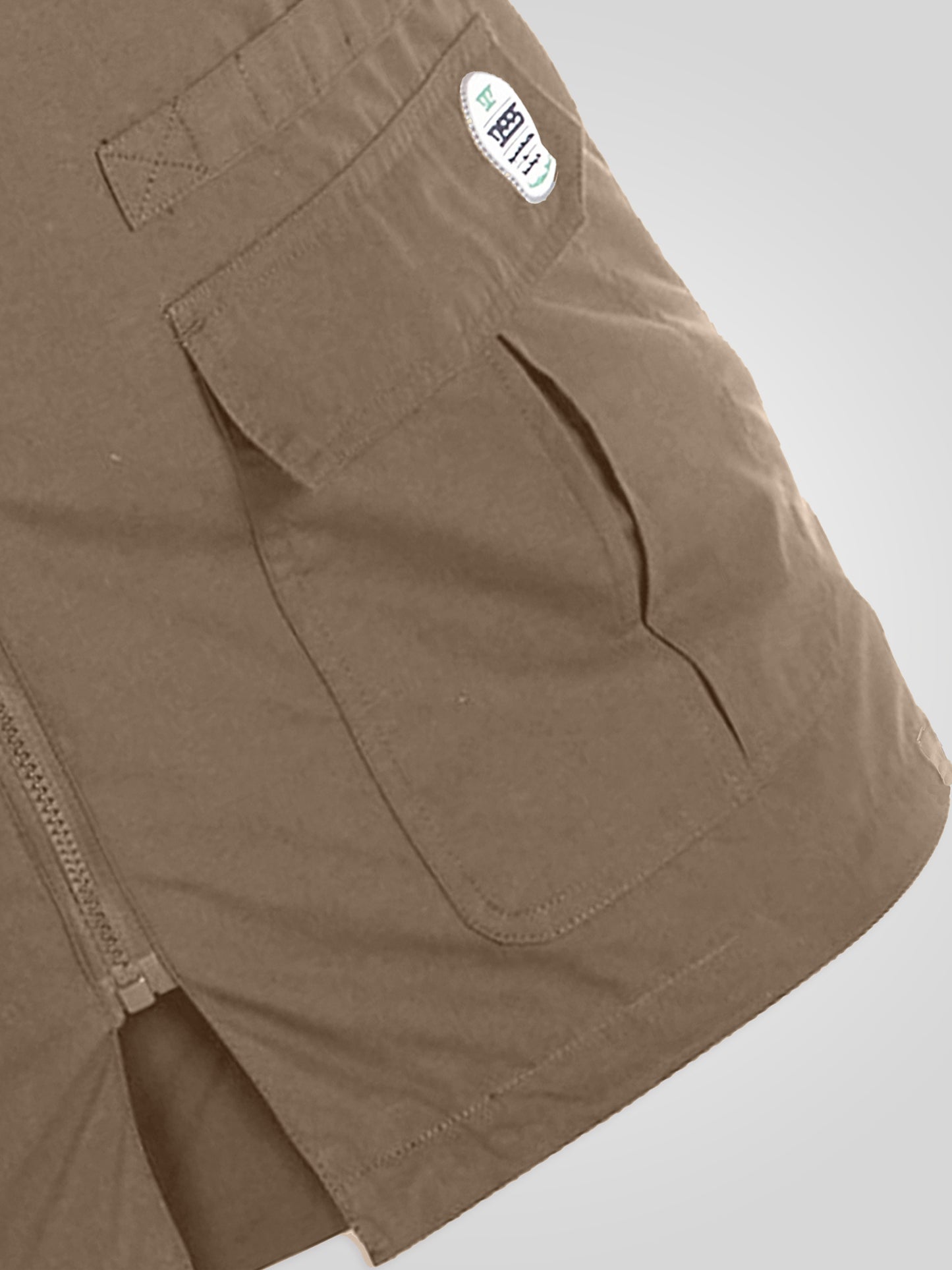 ENZO -D555 Walnut Brown Multi Pocket Waistcoat