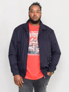 WINDSOR -D555 Navy Blue Cotton Harrington Jacket