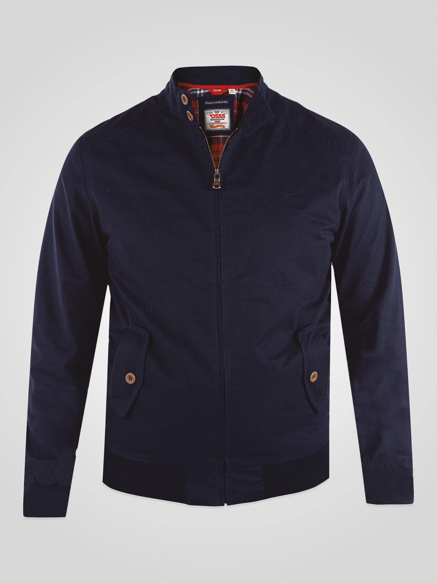 WINDSOR -D555 Navy Blue Cotton Harrington Jacket