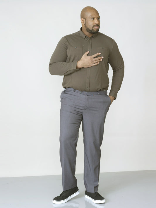 SUPREME -D555 Charcoal Stretch Trouser with Xtenda Waist