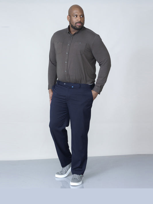 SUPREME -D555 Navy Blue Stretch Trouser with Xtenda Waist