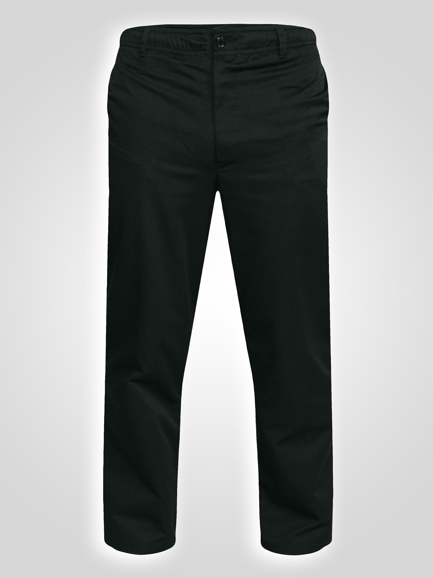 BASILIO -D555 Black Full Elastic Waist Rugby Trouser