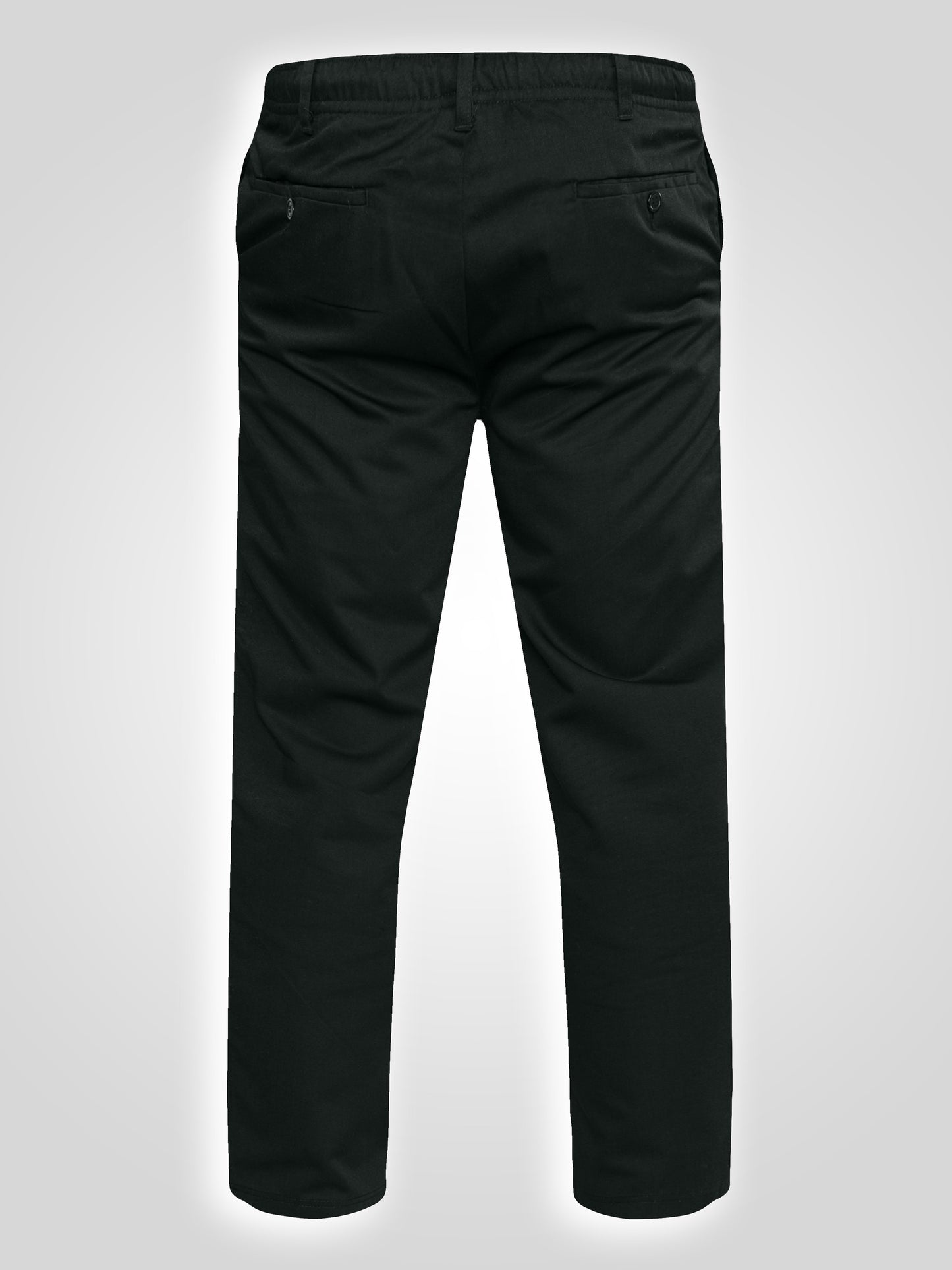BASILIO -D555 Black Full Elastic Waist Rugby Trouser