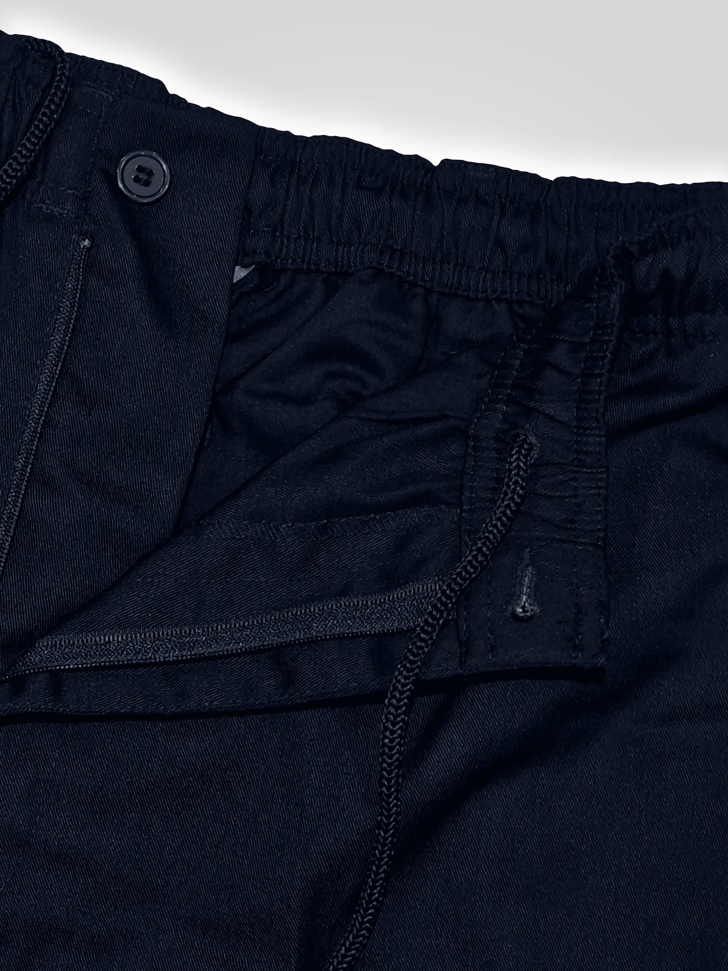 BASILIO -D555 Navy Blue Full Elastic Waist Rugby Trouser