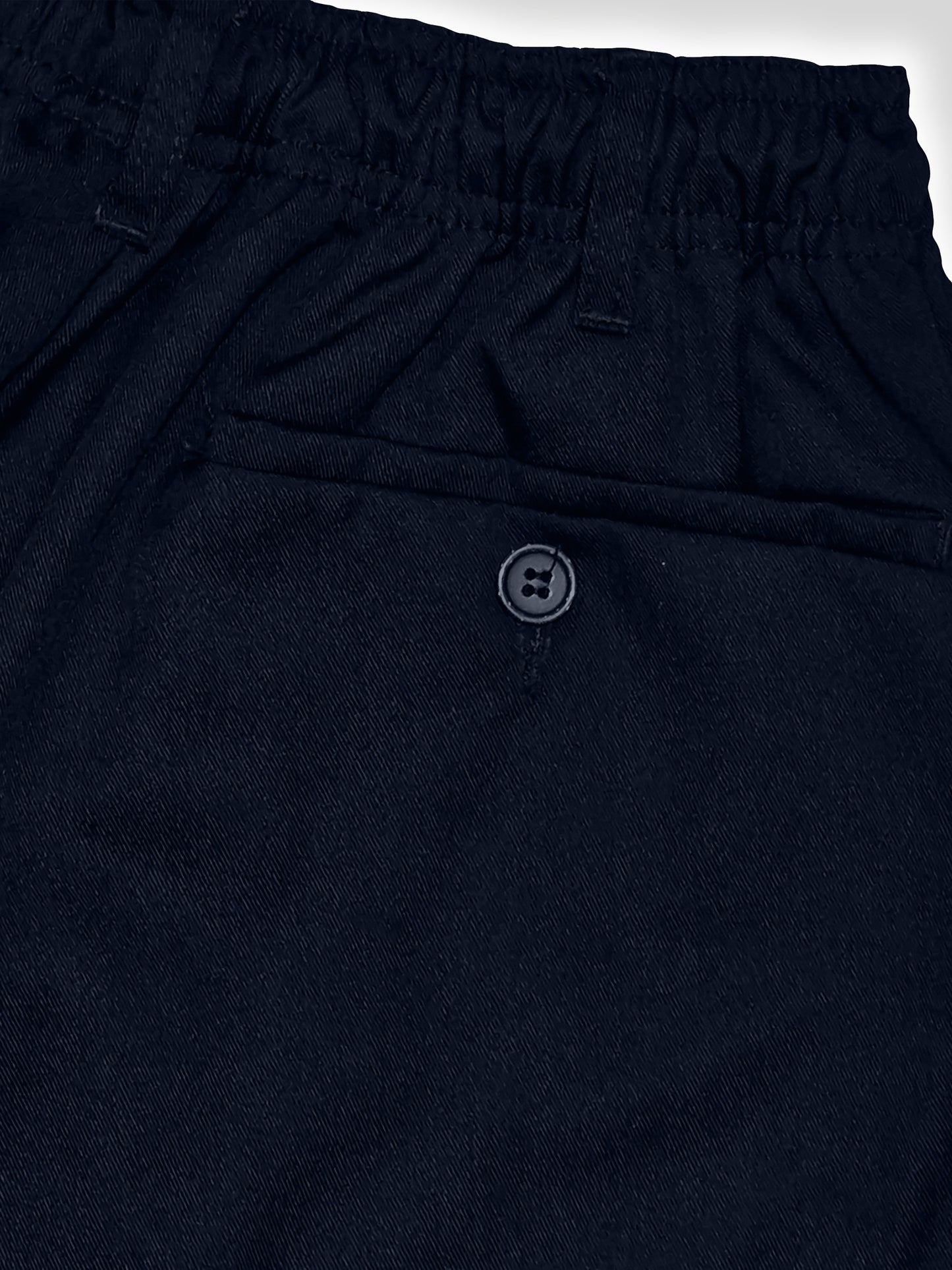 BASILIO -D555 Navy Blue Full Elastic Waist Rugby Trouser