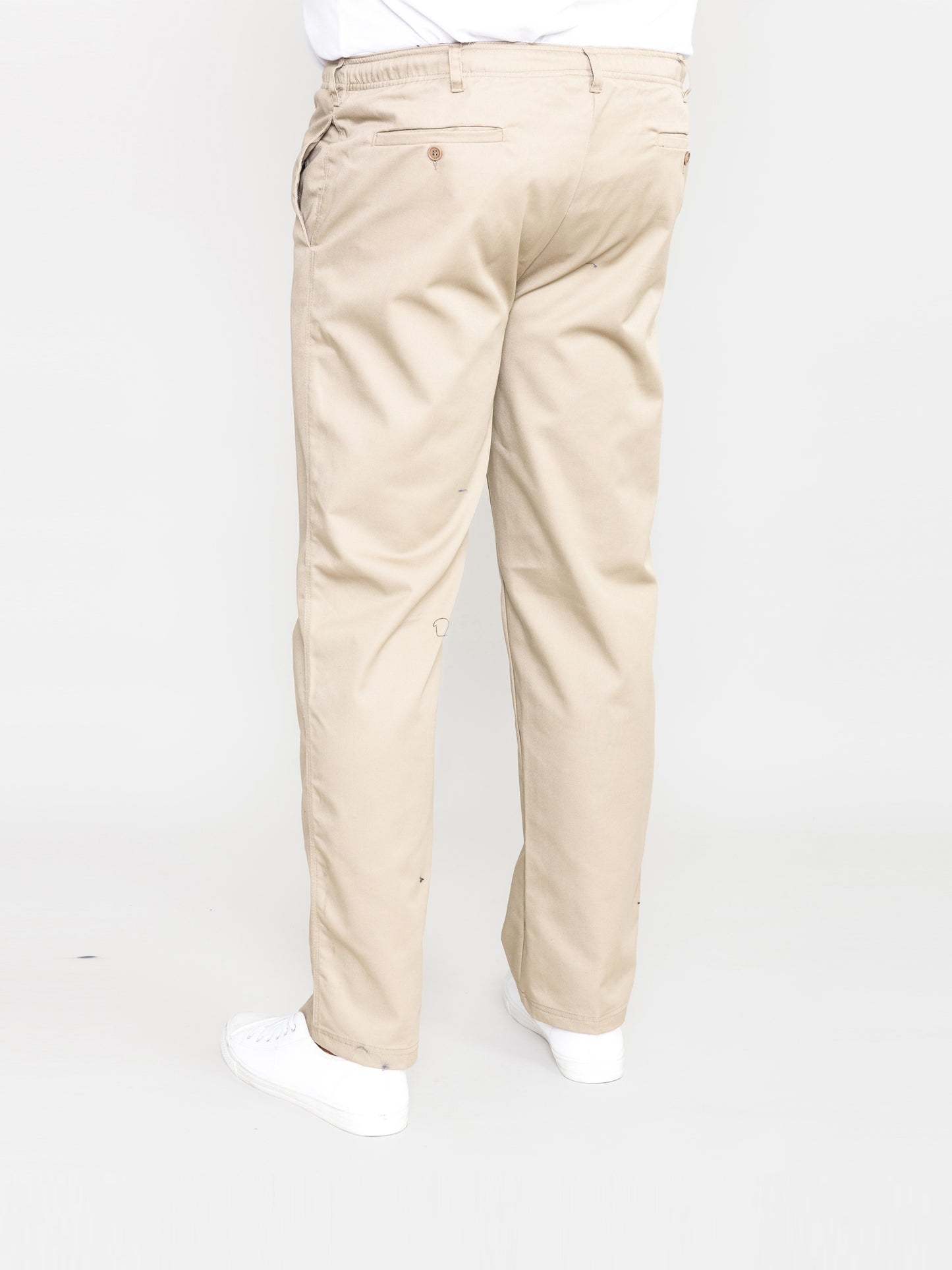 BASILIO -D555 Stone Full Elastic Waist Rugby Trouser