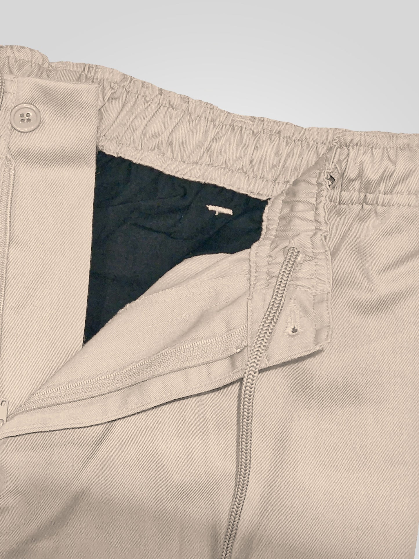 BASILIO -D555 Stone Full Elastic Waist Rugby Trouser