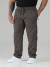 ALBERT -D555 Grey Jogging Bottom with Open Hem and Zipper Pockets