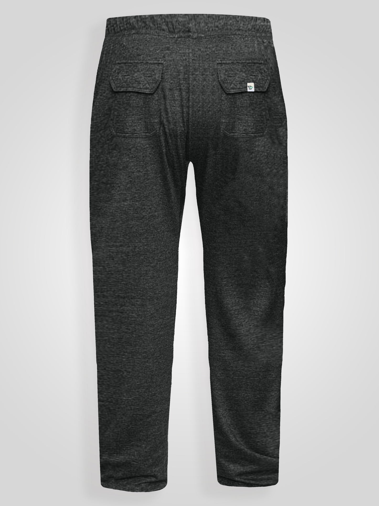 RORY -D555 Grey Cotton Jogging Bottom with Open Hem and Zipper Pockets