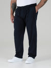 RORY -D555 Navy Blue Cotton Jogging Bottom with Open Hem and Zipper Pockets