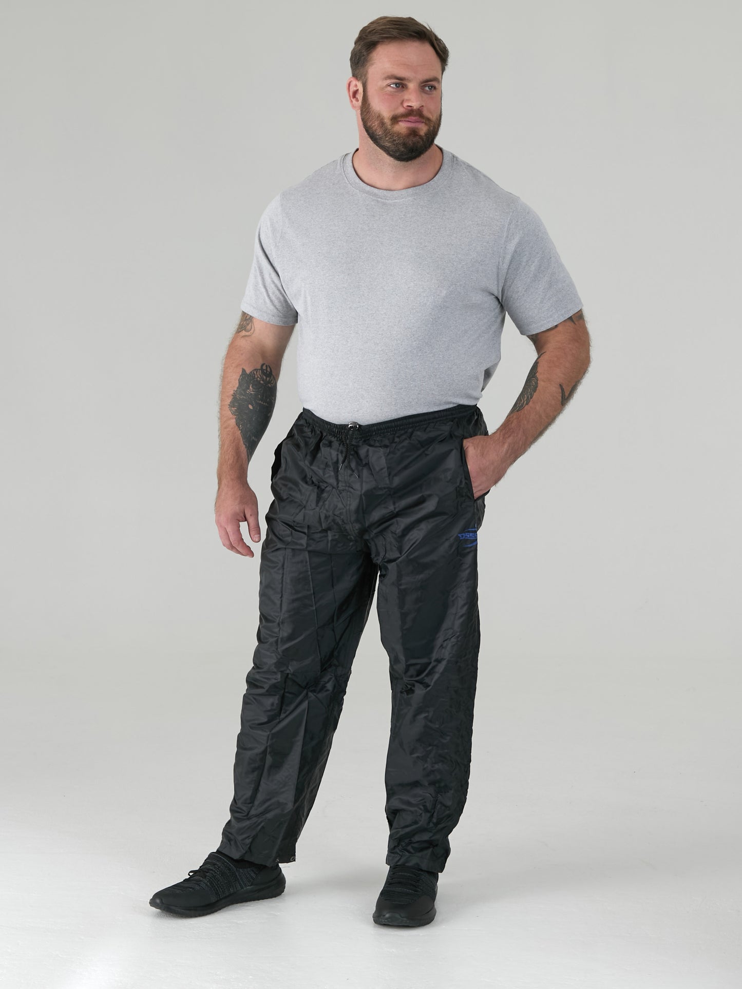 ELBA -D555 Black Pack away Weather Proof Rain Over Trouser