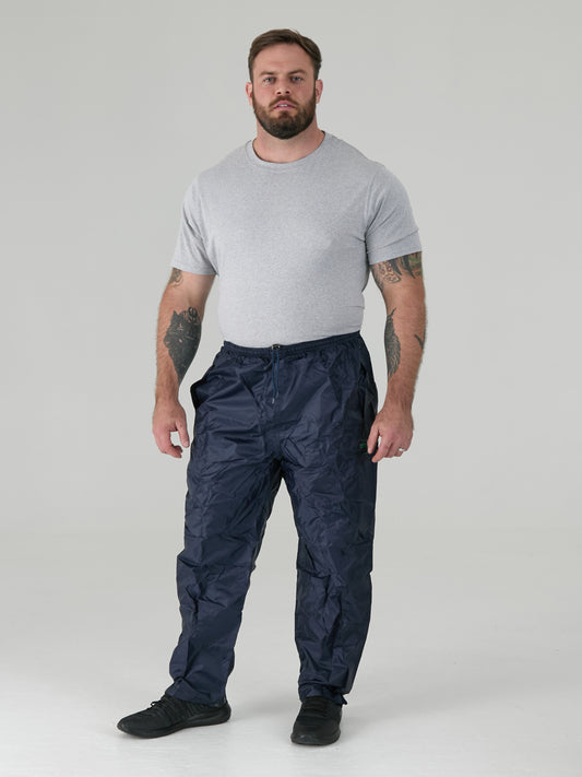 ELBA -D555 Navy Pack away Weather Proof Rain Over Trouser