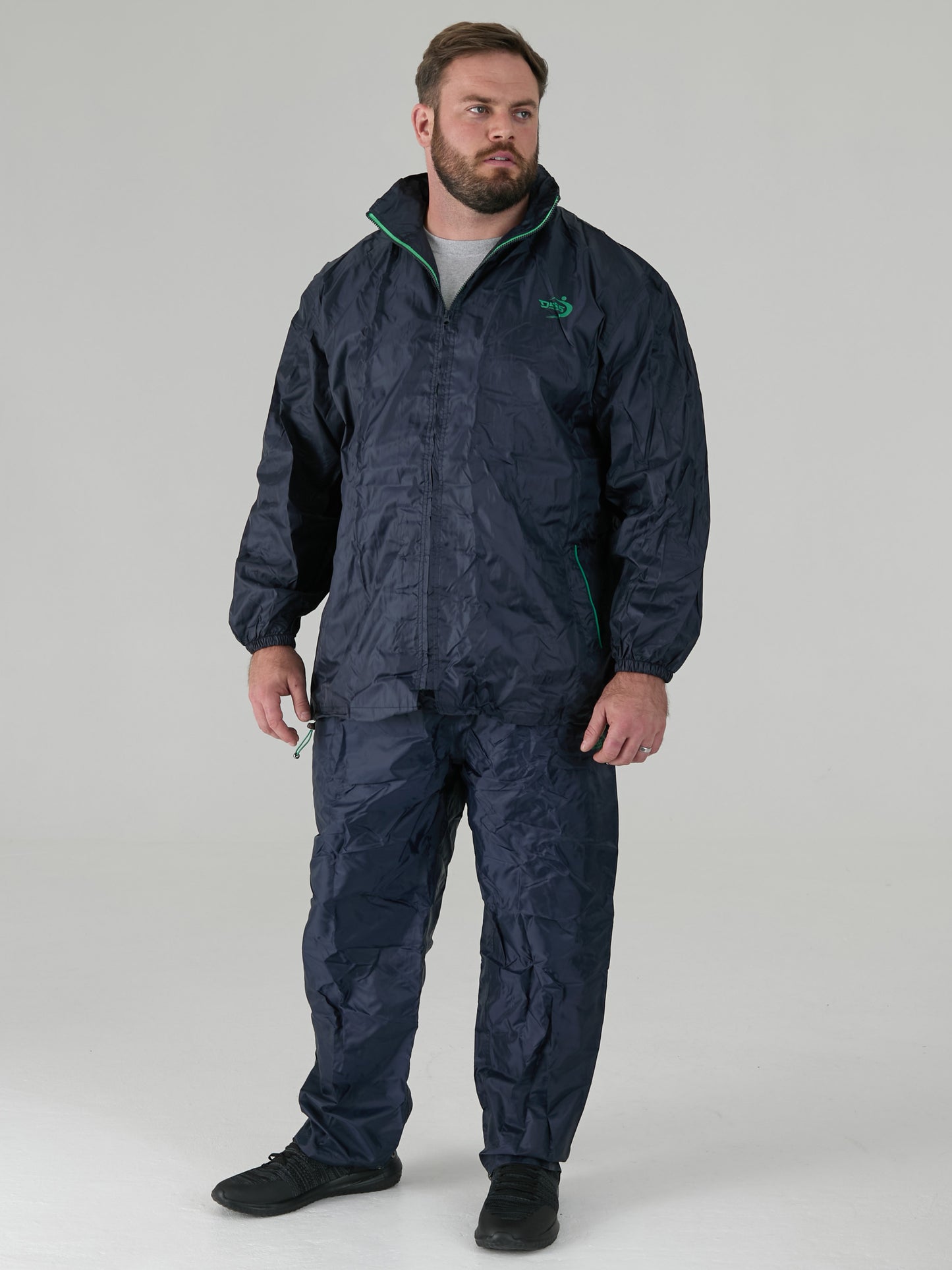 ELBA -D555 Navy Pack away Weather Proof Rain Over Trouser
