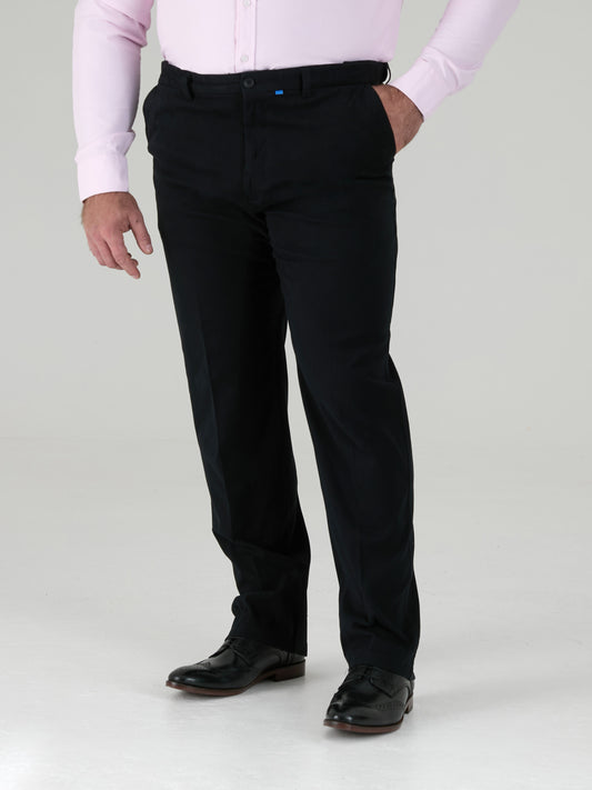 BRUNO -D555 Indigo Blue Stretch Chino Pant with Xtenda Waist