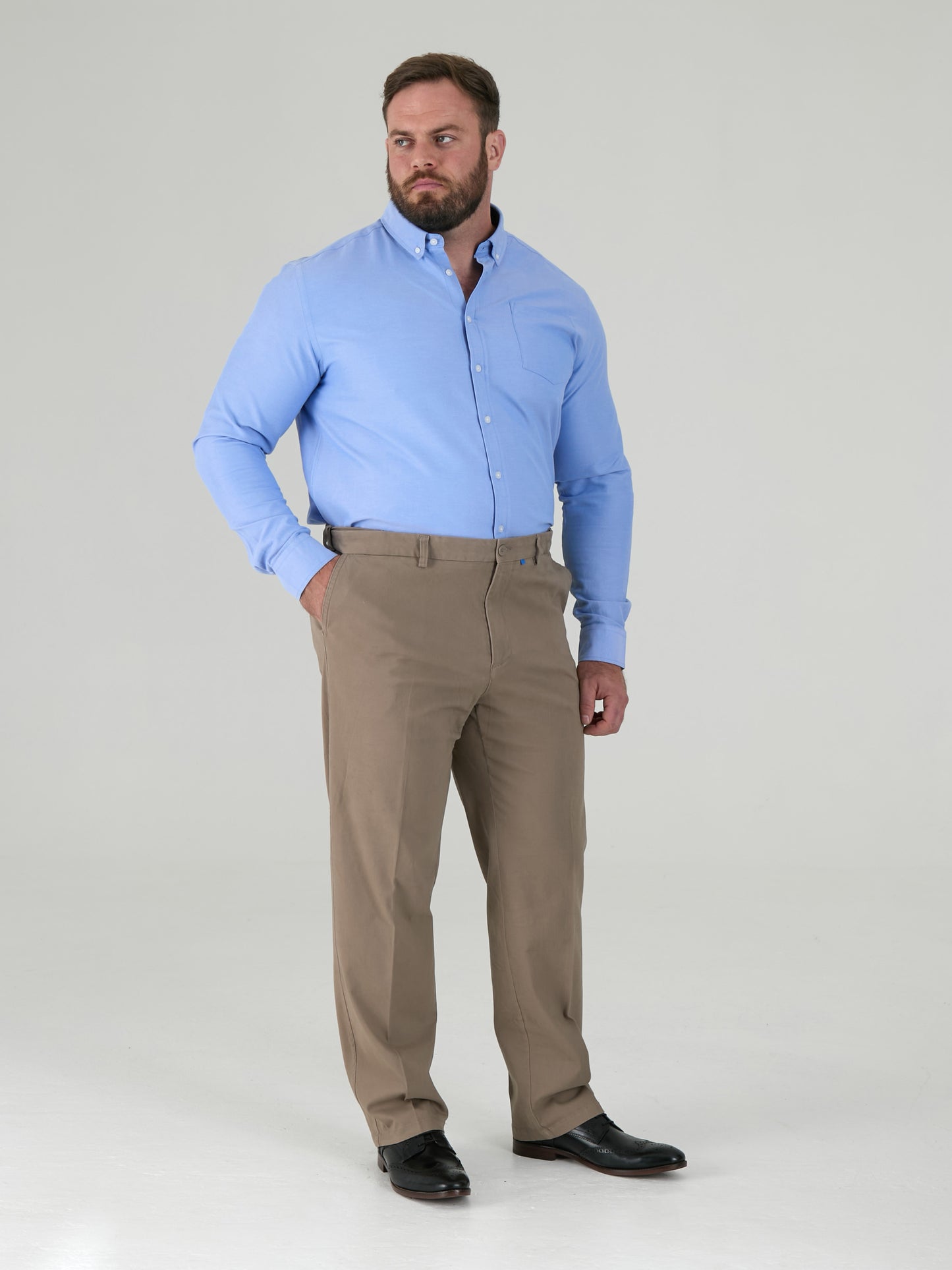 BRUNO -D555 Stone Stretch Chino Pant with Xtenda Waist