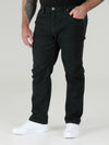 BALFOUR -DUKE Black Relaxed Comfort Fit Stretch Jeans with Elasticated Waist