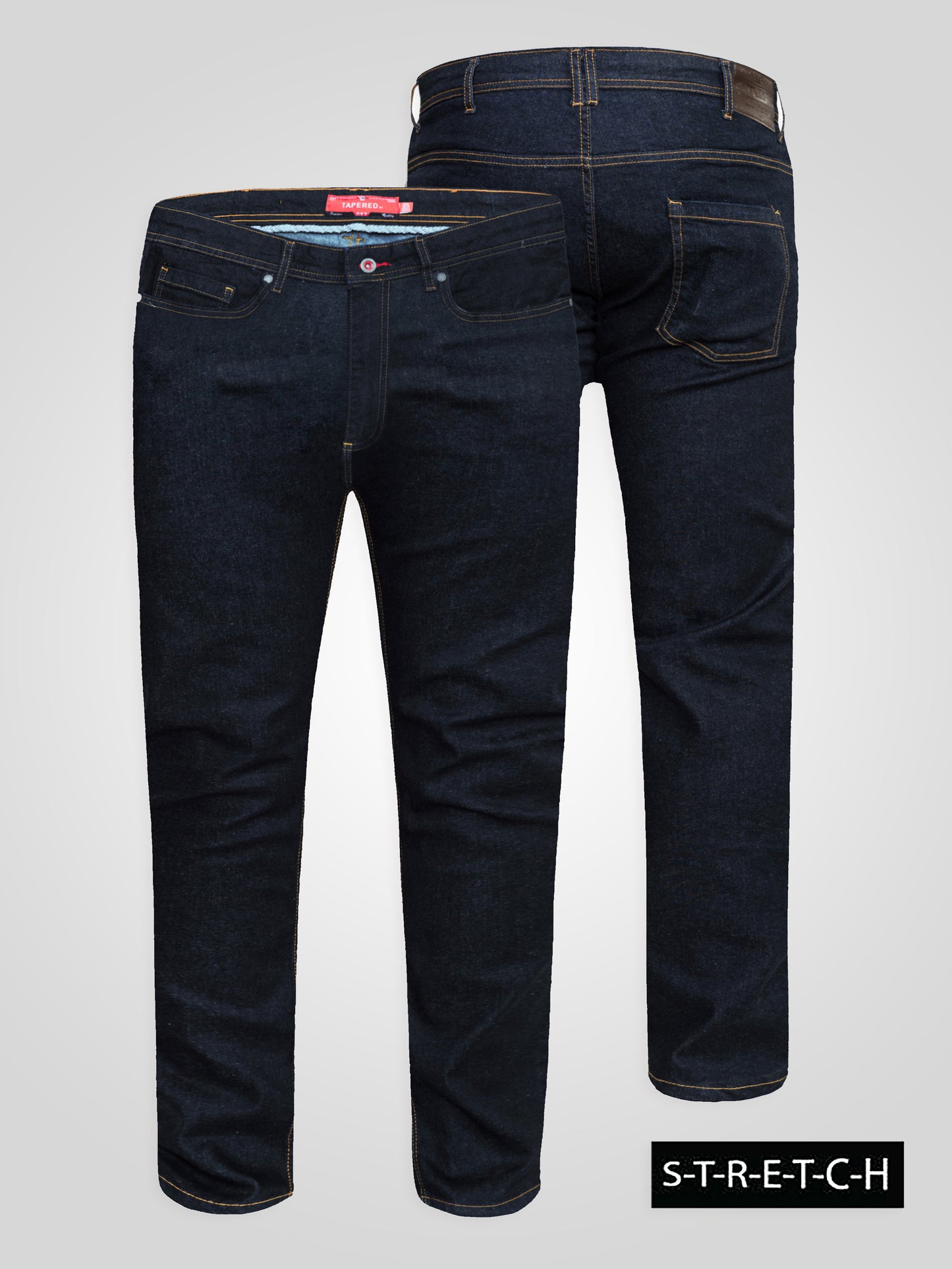 CEDRIC -D555 Indigo Blue Tapered Fit Stretch Jeans