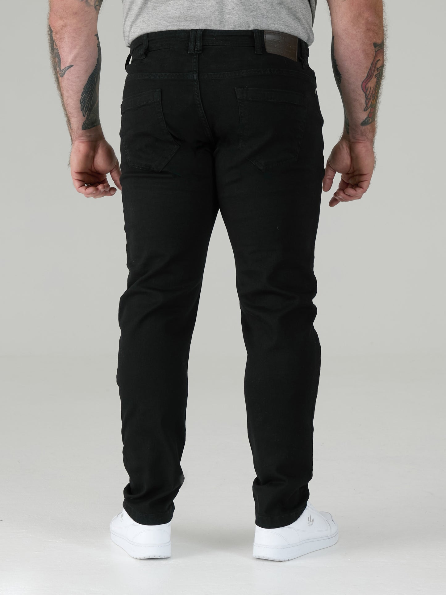 CLAUDE -D555 Black Tapered Fit Stretch Jeans