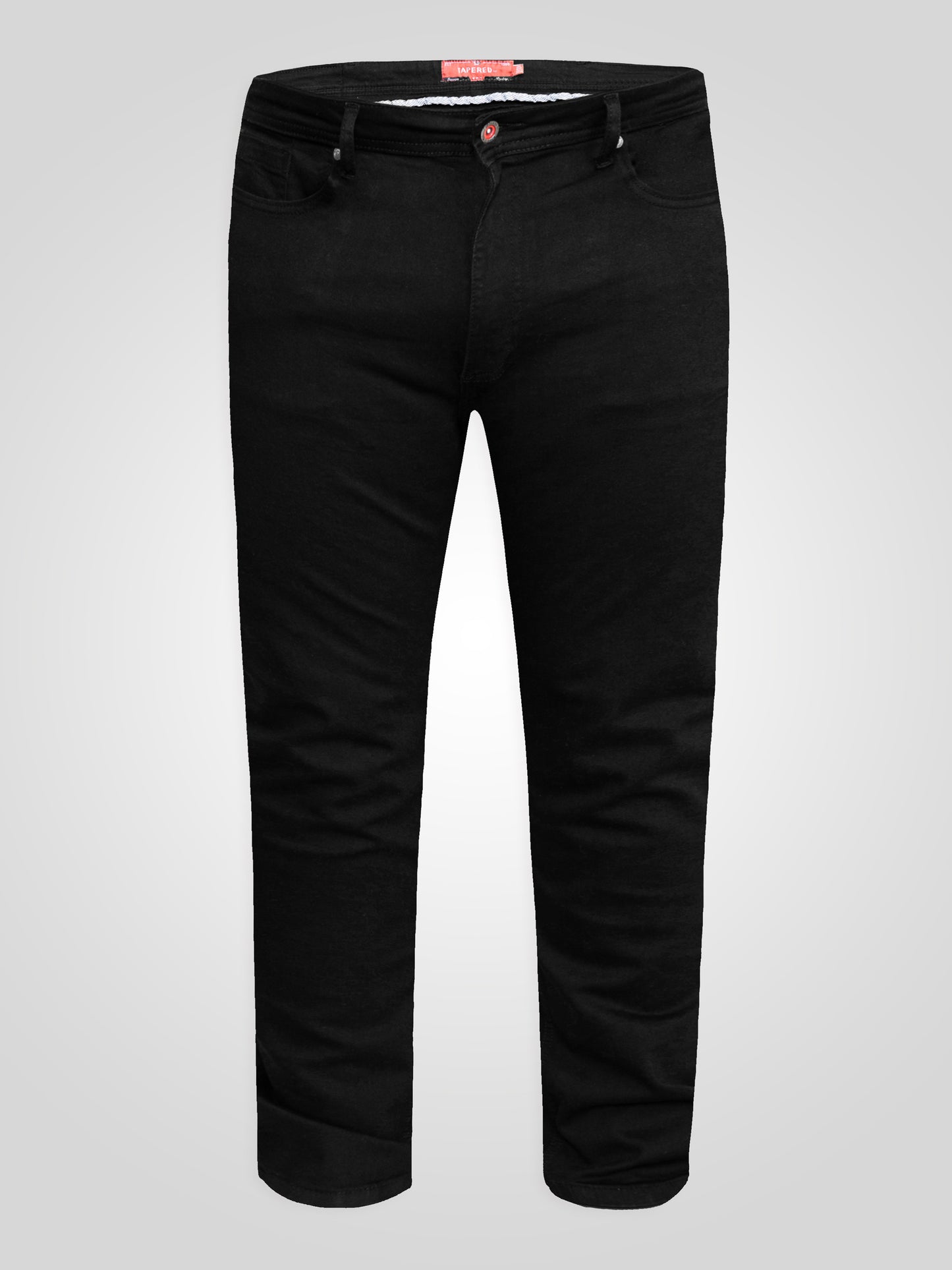 CLAUDE -D555 Black Tapered Fit Stretch Jeans
