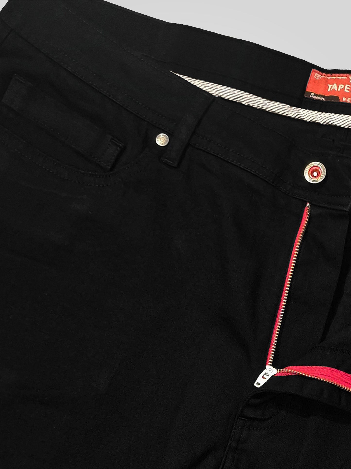 CLAUDE -D555 Black Tapered Fit Stretch Jeans